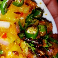 A picture of Khaatty Aloo Ki Chat.