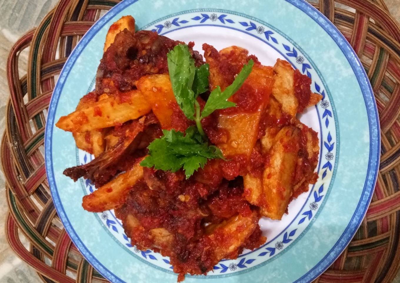 Ayam Kampung Balado Kentang