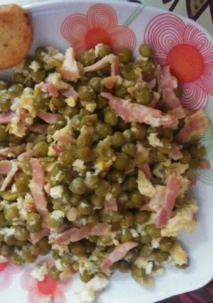 Una foto de Chicharos revueltos