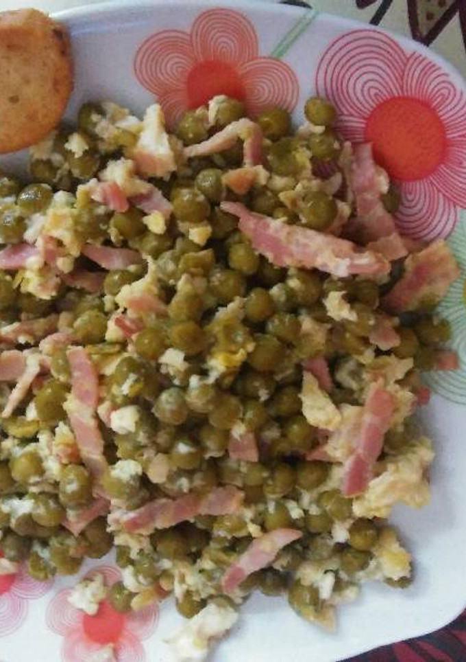 Una foto de Chicharos revueltos