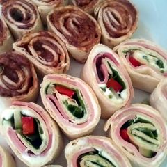 A picture of Vickys Various Tortilla Pinwheels, GF DF EF SF NF.