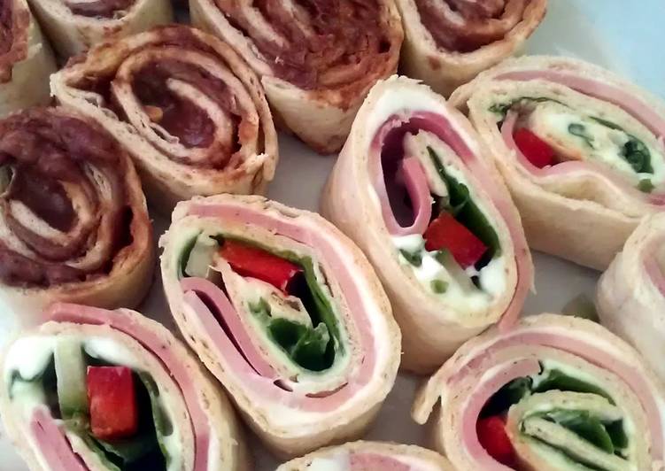 Recipe of Super Quick Homemade Vickys Various Tortilla Pinwheels, GF DF EF SF NF