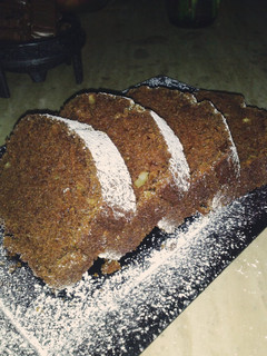 A picture of Pumpkin Bread with Cocoa.