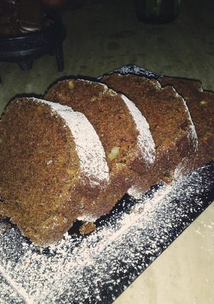 A picture of Pumpkin Bread with Cocoa.