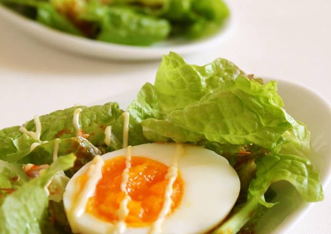 Salad with Gochujang Sauce and Mayonnaise