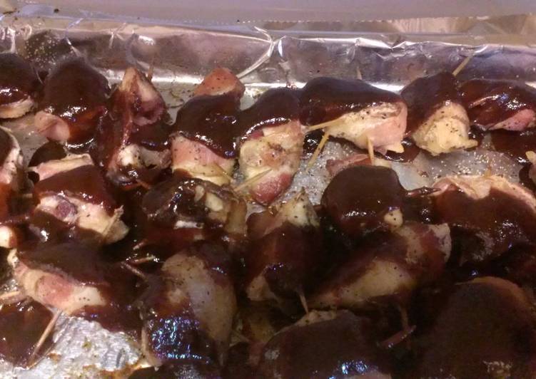 Recipe of Perfect BBQ Chicken n Bacon Bites