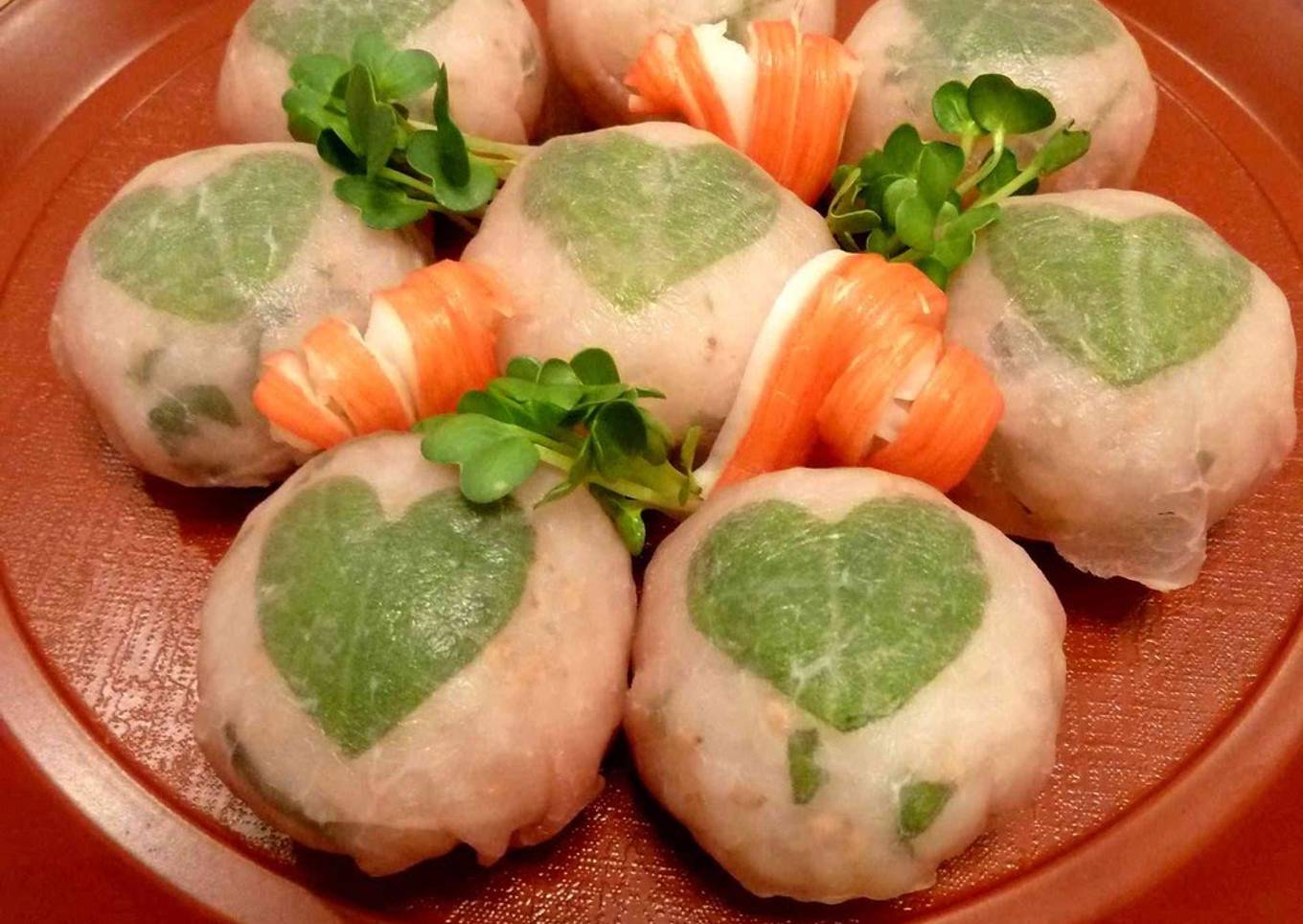 Easy Temari Sushi with Prosciutto and Shiso Hearts
