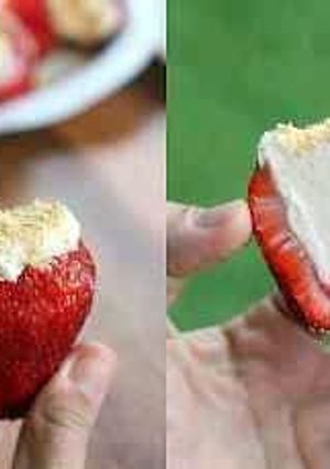 A picture of Larry's stuffed Strawberries.
