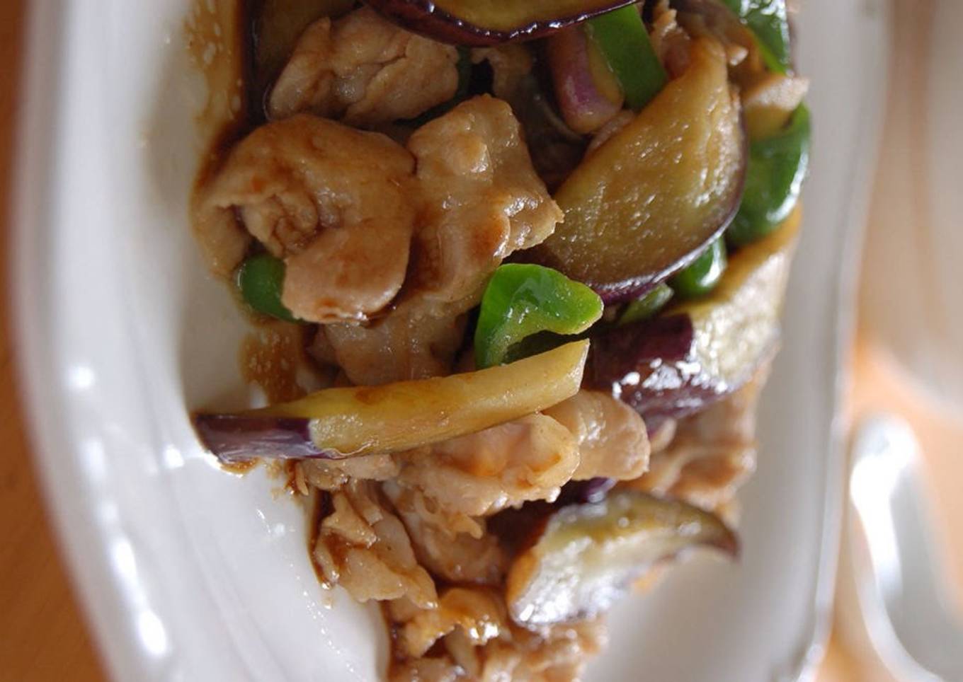 Eggplant and Pork Stir-fry at a Ramen Shop