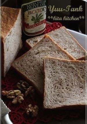 A picture of Whole Wheat Flour and Olive Oil Square Bread (One Loaf).