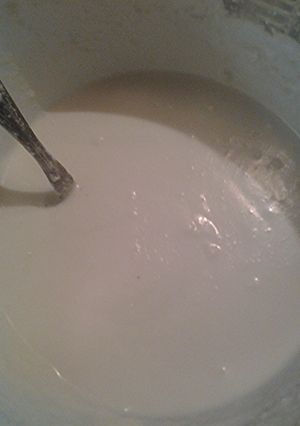 A picture of Coconut batter.