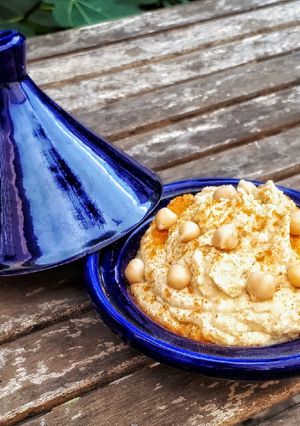 Une photo de Houmous maison sans huile