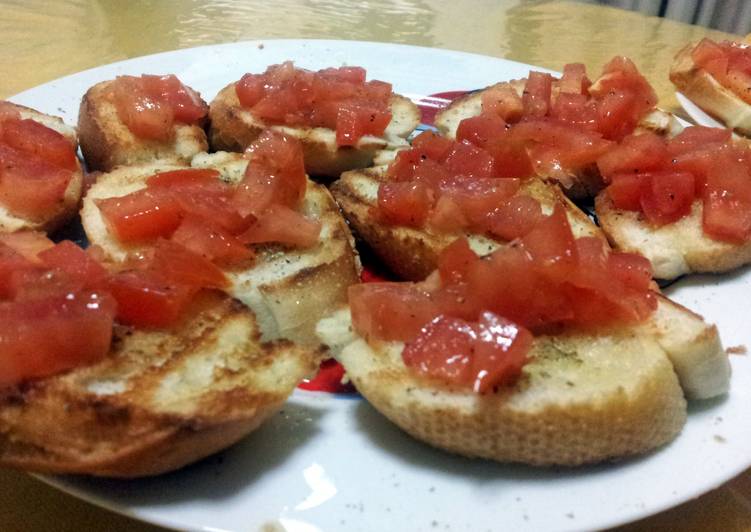 Recipe of Perfect tomato brushetta