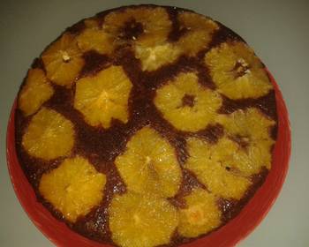 Unique Recipe Orange Upside Down Cocoa Cake Most Delicious