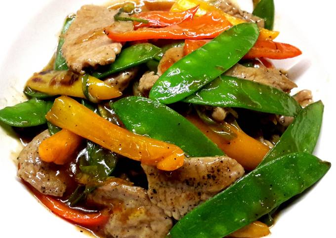 Ginger-Orange Pork Stir-fry