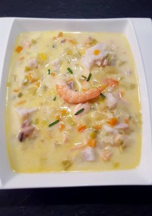 Une photo de Chowder (Soupe de poissons Irlandaise)