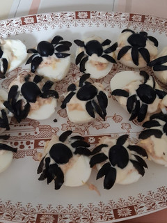 Una foto de Huevos araña