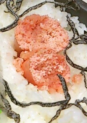 A picture of Microwaved Tarako for your Bento or Onigiri Filling.