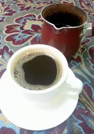 صورة لوصفة قهوٌة تركية☕️)؛