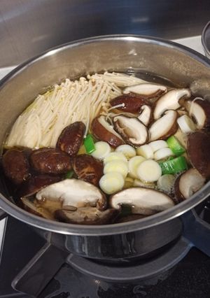 Foto resep Cha Soba mushroom soup