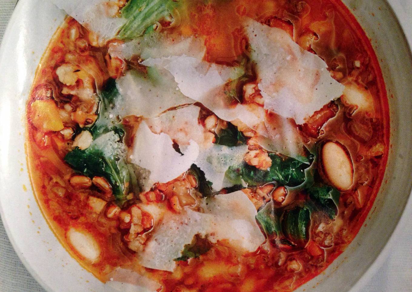 Toasted Spelt, White Bean & Kale Soup