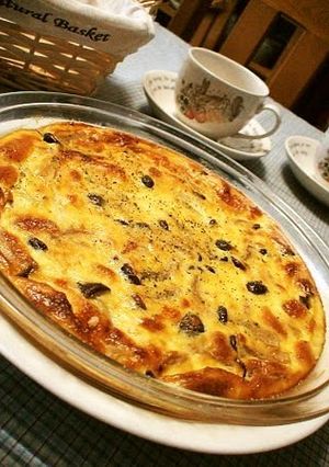A picture of Easy Shimeji Mushroom & Bacon Quiche.