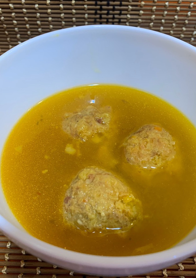 Una foto de Caldo con pelotas murciano