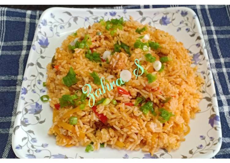Recipe of Ultimate Chicken Schezwan Fried Rice
