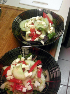 A picture of Fresh cucumber salad.