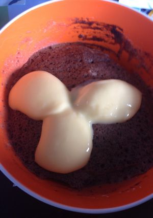 A picture of Microwave Milo Cake.
