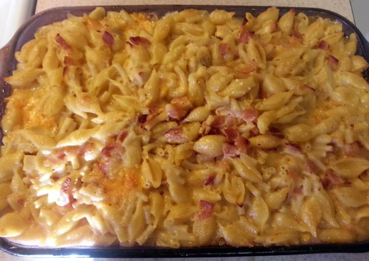 Recipe of Perfect Chicken-Bacon Mac and Cheese