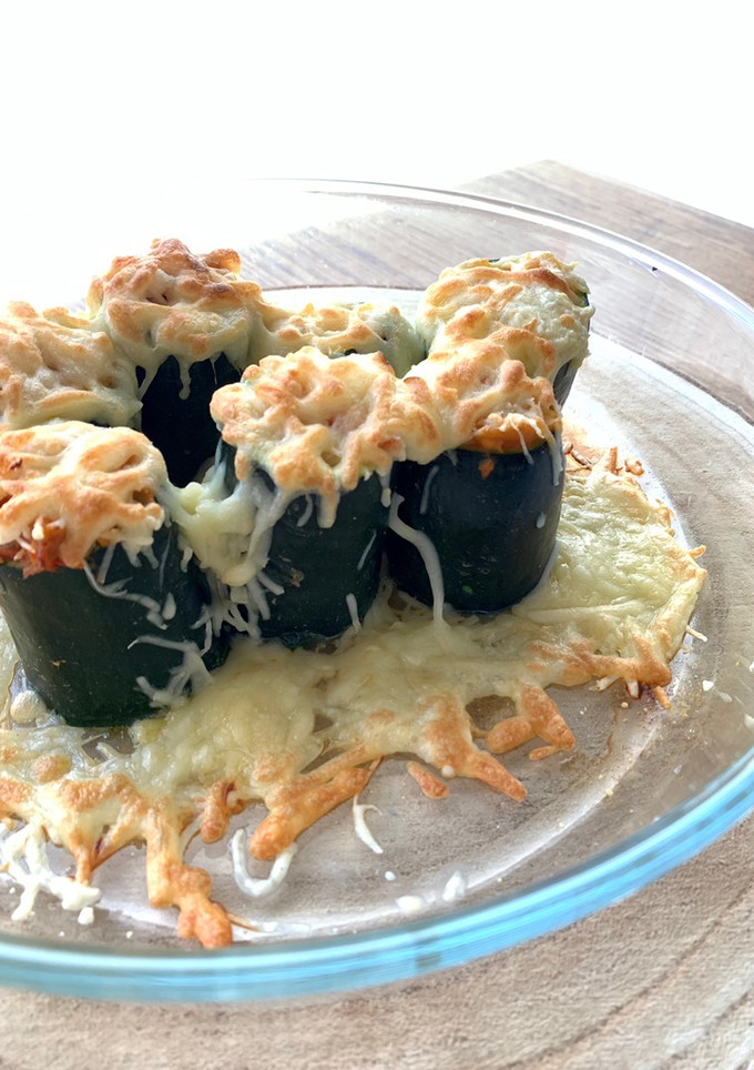 Una foto de Calabacines rellenos