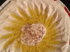 صورة لوصفة حمص بالطحينة☺😋😋😋