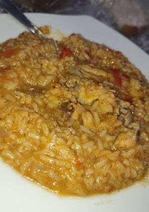 O poză a rețetei Mâncărică de orez cu carne.
