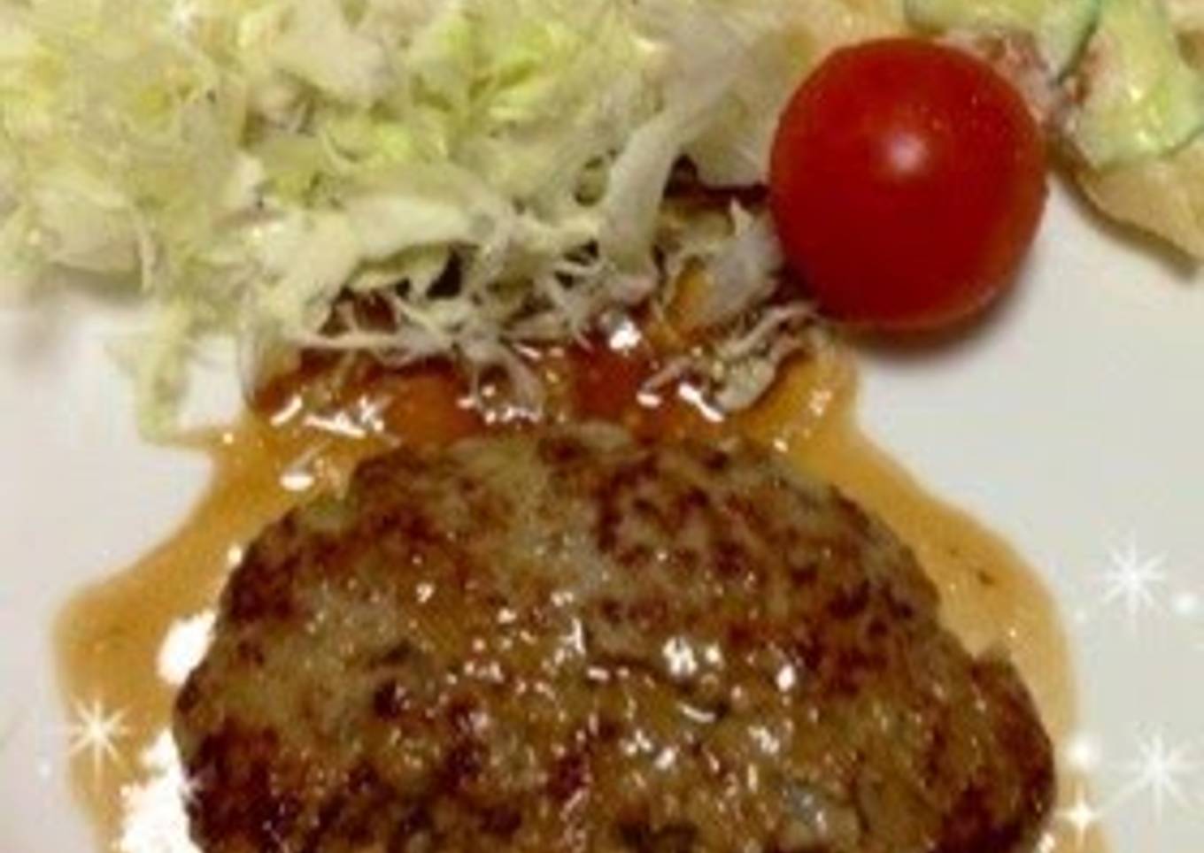 Juicy Hamburger Steak in Steak Sauce