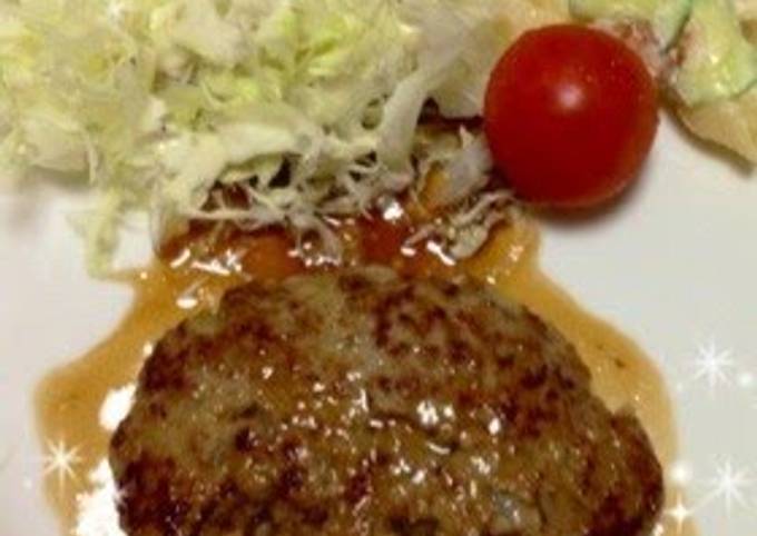 Juicy Hamburger Steak in Steak Sauce