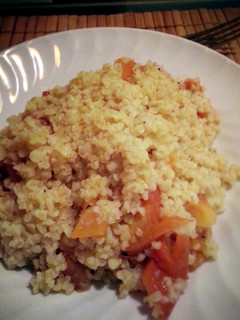 A picture of Bulgar Wheat made tasty..
