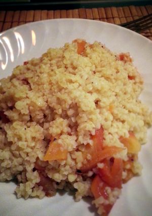 A picture of Bulgar Wheat made tasty..