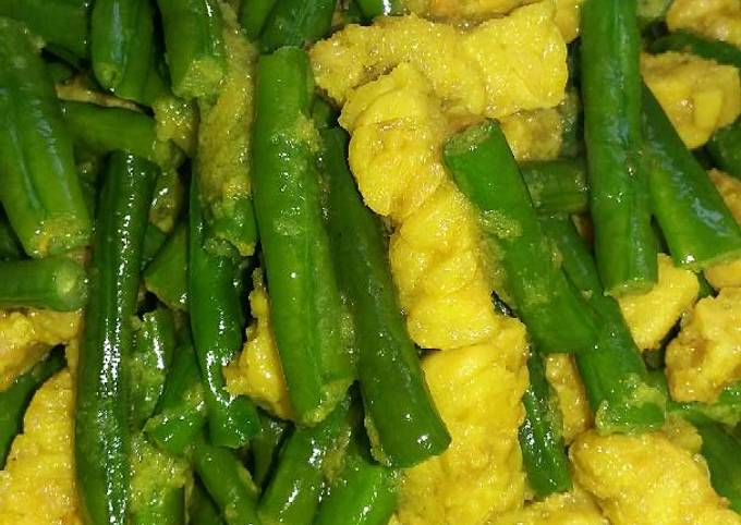 Resep Sayur Kacang Panjang Dan Tempe Bumbu Kuning Oleh Susan Febrianty