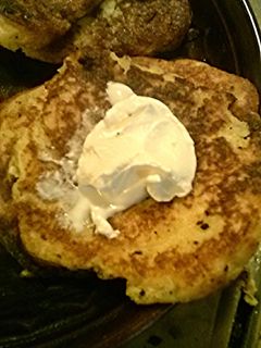 A picture of Mae's Potato Pancakes.