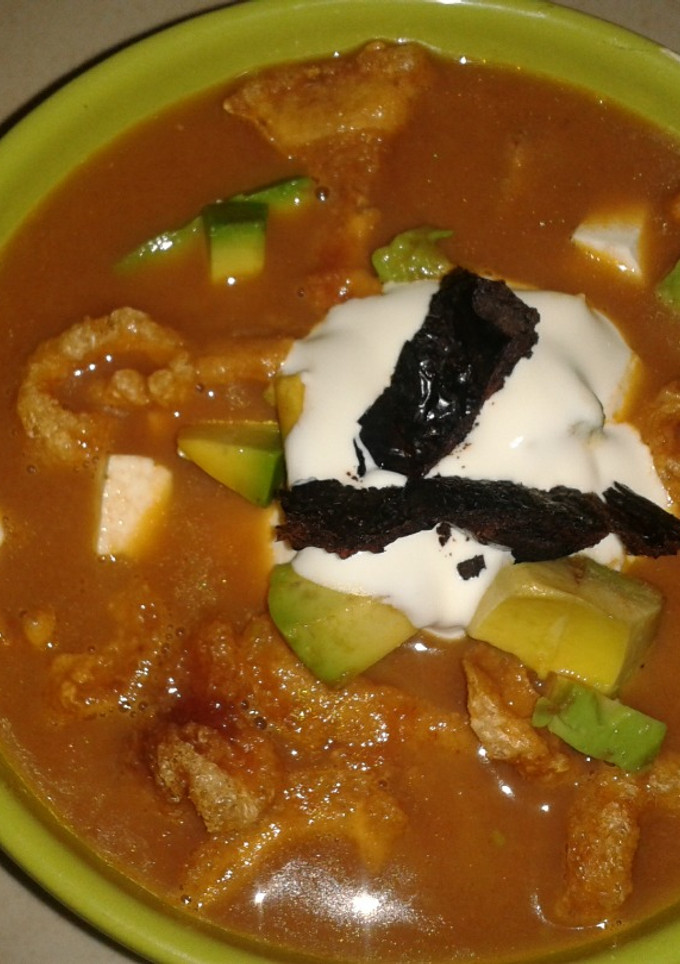 Una foto de Sopa de tortilla