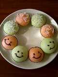 Steamed Bread Smileys with Shaved Ice Syrup