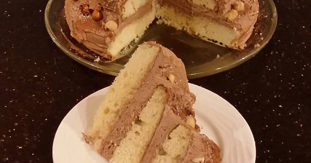 Hazelnut Layer Cake with Hazelnut Cream Frosting Recipe by fenway Cookpad