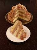 Hazelnut Layer Cake with Hazelnut Cream Frosting