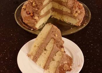 Update, Prepare Recipe Hazelnut Layer Cake with Hazelnut Cream Frosting Delicious and Healthy