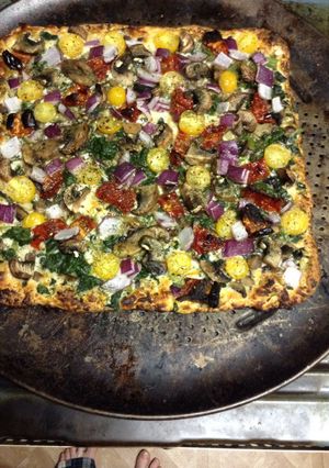 A picture of Making A Frozen Pizza The Bomb.