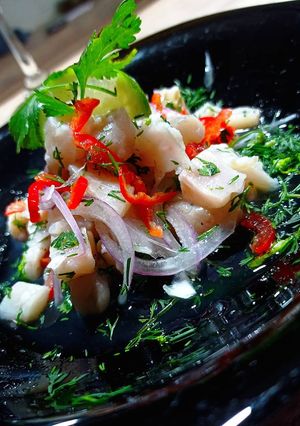 Una foto de Ceviche clásico