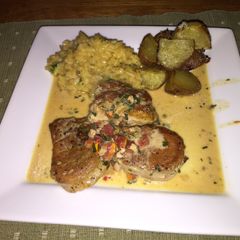 Pork Medallions In Sage Cream Sauce A picture of Pork Medallions In Sage Cream Sauce.