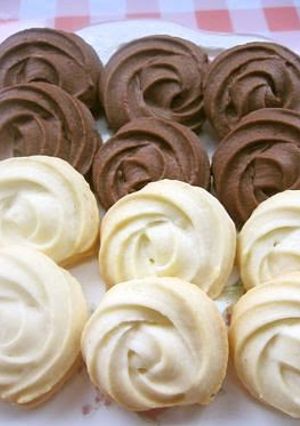 A picture of Quick, Easy, Delicious Spritz Cookies.