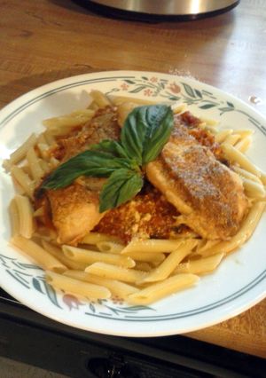 A picture of classic Italian pomodoro sauce.